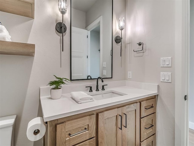 6104 NW 147th Ter, Oklahoma City, OK 73142 - bathroom with toilet and vanity