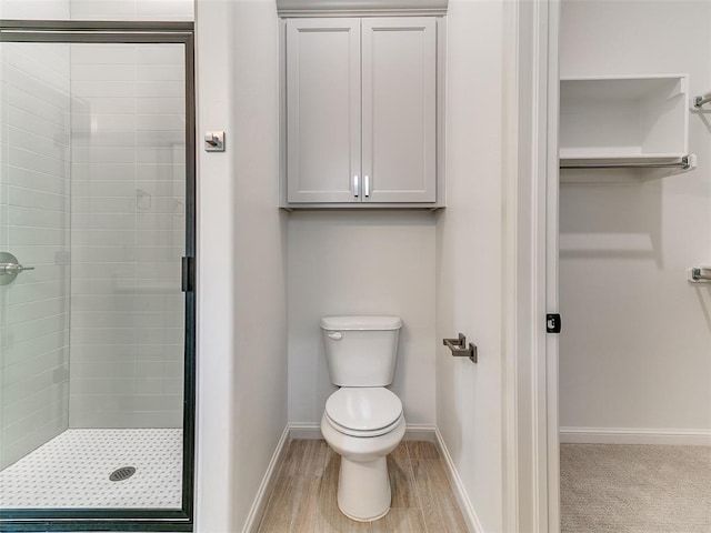 2261 Winter Creek Blvd, Blanchard, OK 73010 - bathroom with a stall shower and toilet