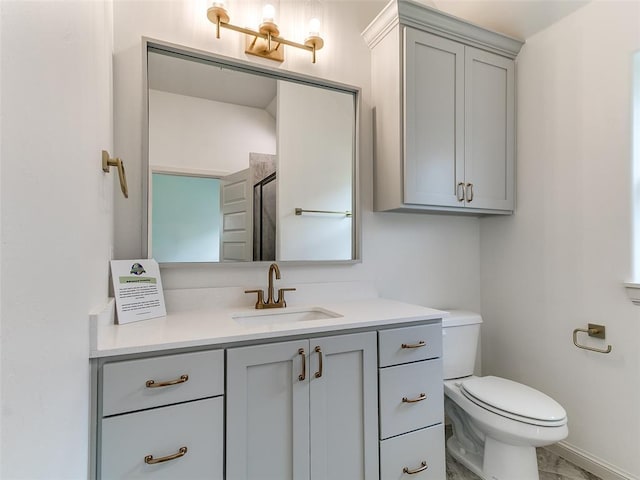 2263 Winter Creek Blvd, Blanchard, OK 73010 - full bathroom featuring vanity and a shower with door