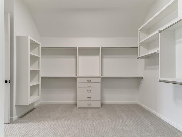 2263 Winter Creek Blvd, Blanchard, OK 73010 - walk in closet with carpet floors and lofted ceiling