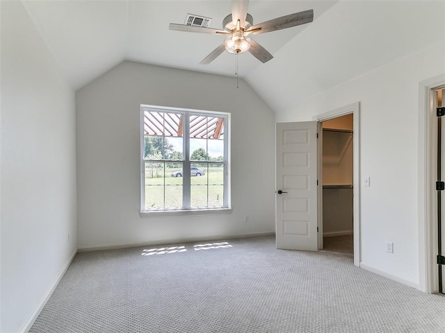 2263 Winter Creek Blvd, Blanchard, OK 73010 - bonus room with carpet, ceiling fan, and lofted ceiling