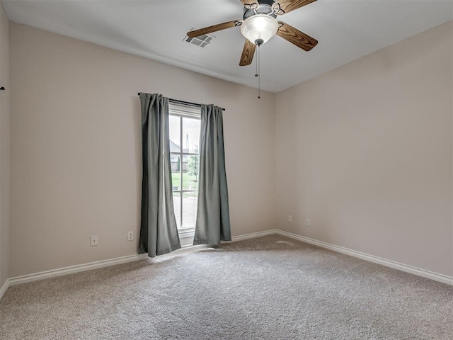 1233 Autumn Creek Dr, Edmond, OK 73003 - carpeted spare room with baseboards and ceiling fan
