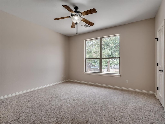 1233 Autumn Creek Dr, Edmond, OK 73003 - empty room featuring carpet and ceiling fan