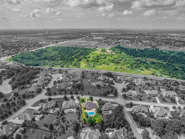 1233 Autumn Creek Dr, Edmond, OK 73003 - aerial view of residential area featuring property boundaries highlighted