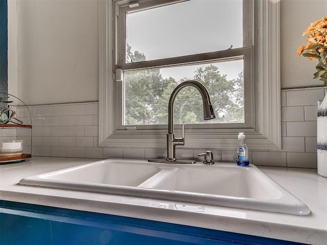 1710 Carlisle Rd, Oklahoma City, OK 73120 - kitchen view of decorative backsplash and light countertops