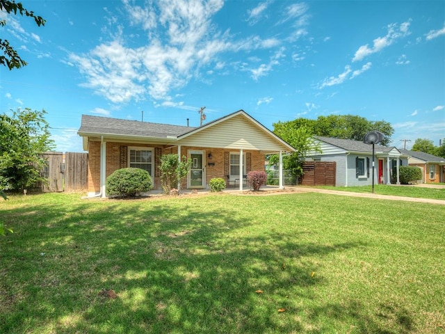 201 N Base Ave, Norman, OK 73069 - ranch-style house featuring brick siding