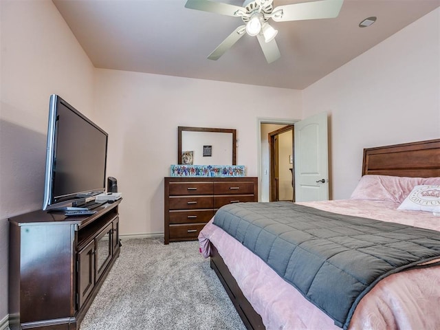 1621 NW 182nd St, Edmond, OK 73012 - bedroom with light colored carpet and ceiling fan