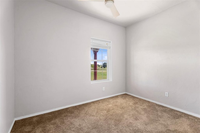 27919 Tortola Ln, Blanchard, OK 73010 - carpeted empty room featuring baseboards and ceiling fan