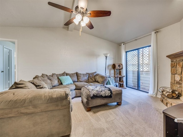 14313 N Pennsylvania Ave Unit 7E, Oklahoma City, OK 73134 - carpeted living area featuring a ceiling fan