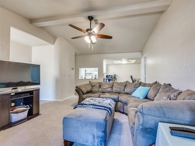 14313 N Pennsylvania Ave Unit 7E, Oklahoma City, OK 73134 - living room with carpet flooring and ceiling fan