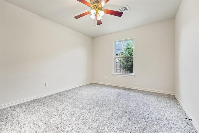 9716 SW 21st Ter, Oklahoma City, OK 73128 - carpeted spare room featuring baseboards and a ceiling fan