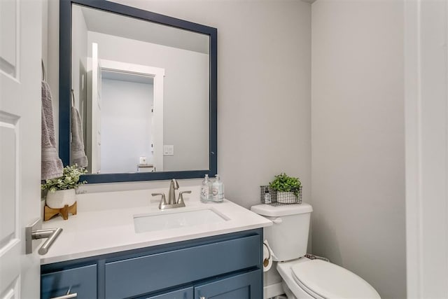 10125 NW 99th St, Yukon, OK 73099 - half bath with vanity and toilet