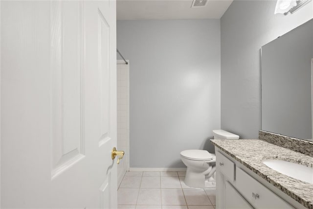 544 NW 172nd Pl Unit 8015998877, Edmond, OK 73012 - bathroom featuring vanity, tile patterned floors, and a shower