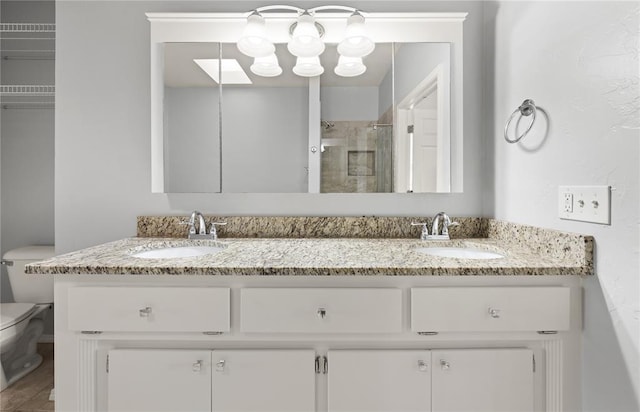 544 NW 172nd Pl Unit 8015998877, Edmond, OK 73012 - full bathroom with double vanity and a shower stall