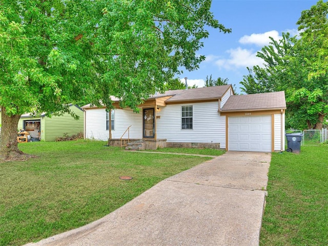 6604 NW 32nd St, Bethany, OK 73008 - single story home featuring concrete driveway, an attached garage, crawl space, and a shingled roof