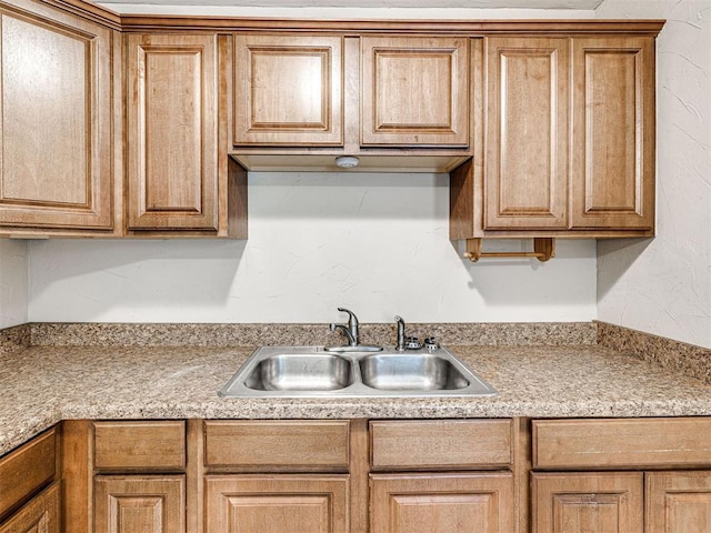 6604 NW 32nd St, Bethany, OK 73008 - kitchen featuring light countertops and brown cabinetry