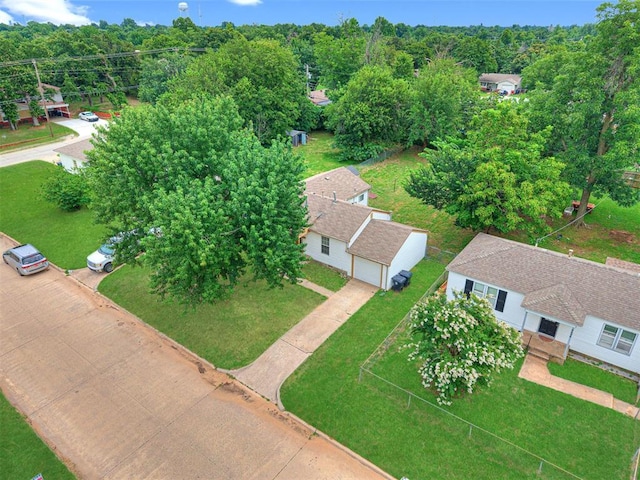 6604 NW 32nd St, Bethany, OK 73008 - bird's eye view of a heavily wooded area