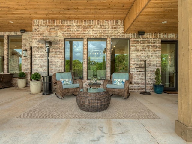 19890 Hickory Ridge Rd, Arcadia, OK 73007 - view of patio with outdoor lounge area