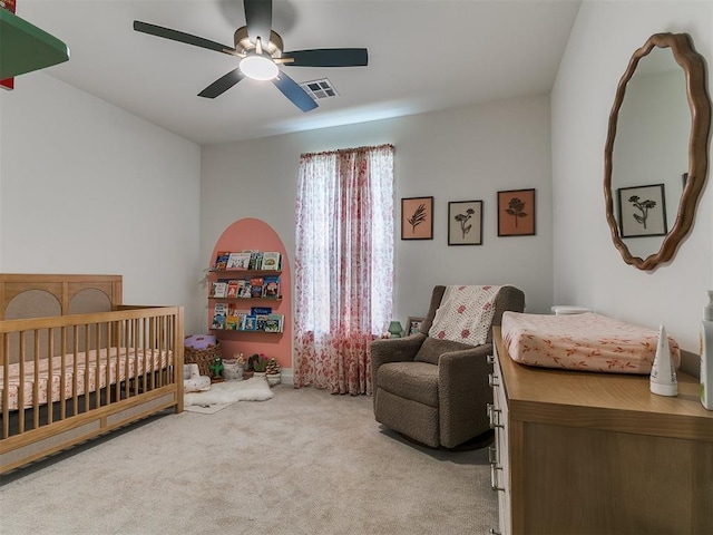 11275 S Henney Rd, Meridian, OK 73058 - carpeted bedroom featuring ceiling fan