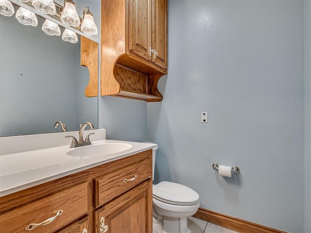 1602 N Davis Ave, Oklahoma City, OK 73127 - half bathroom featuring toilet and vanity