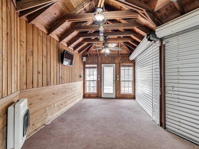 1602 N Davis Ave, Oklahoma City, OK 73127 - unfurnished sunroom featuring heating unit