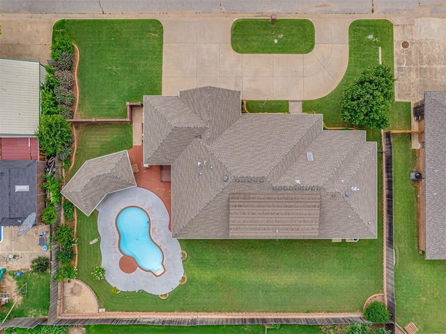 1602 N Davis Ave, Oklahoma City, OK 73127 - aerial view of a pool area
