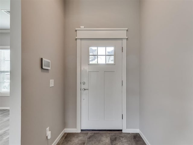 8612 SW 36th Ter, Oklahoma City, OK 73179 - foyer entrance featuring baseboards