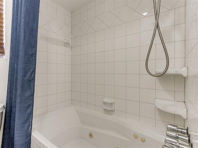 501 E Cardinal Pl, Midwest City, OK 73130 - bathroom with a combined bath / shower with jetted tub