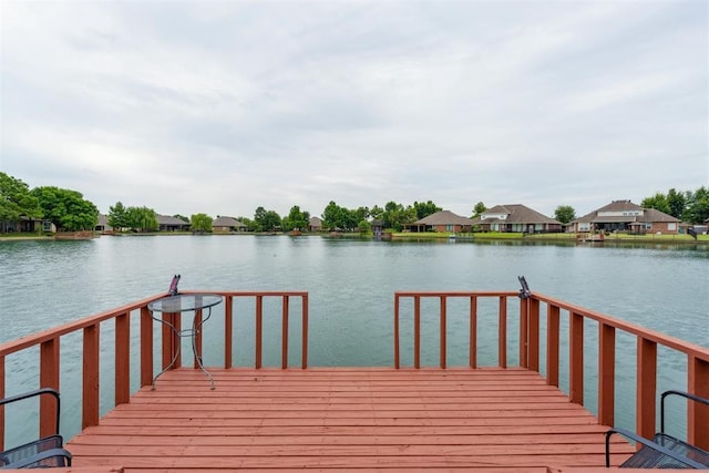 8404 NW 65th Pl, Oklahoma City, OK 73132 - dock area featuring a water view and a residential view