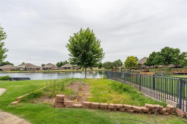 8404 NW 65th Pl, Oklahoma City, OK 73132 - view of yard featuring a water view and a residential view
