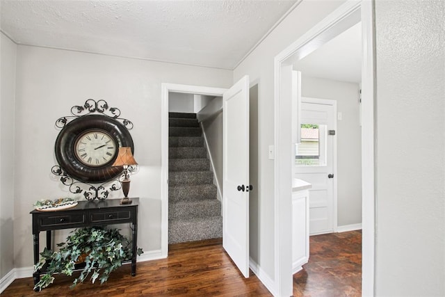 3213 SE 20th St, Del City, OK 73115 - hall featuring stairs and wood finished floors