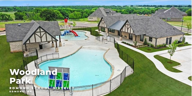 8317 Poplar Dr, Edmond, OK 73034 - community pool with a patio