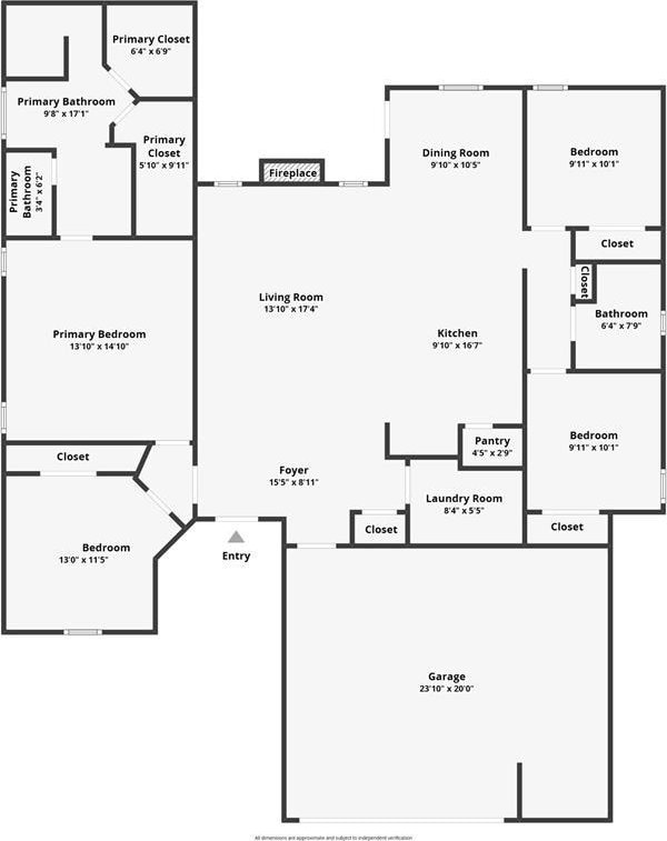 8317 Poplar Dr, Edmond, OK 73034 - view of floor plan / room layout