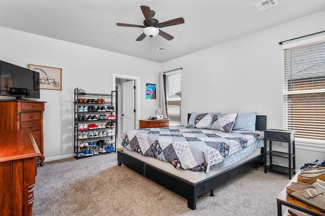 321 SW 147th St, Oklahoma City, OK 73160 - bedroom featuring carpet floors and a ceiling fan