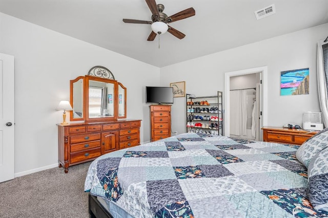 321 SW 147th St, Oklahoma City, OK 73160 - bedroom featuring carpet flooring and ceiling fan