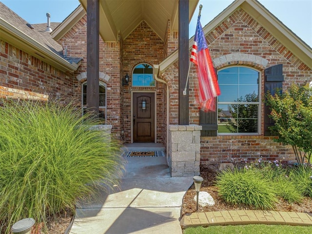 1470 Auburn Cir, Piedmont, OK 73078 - entrance to property with brick siding