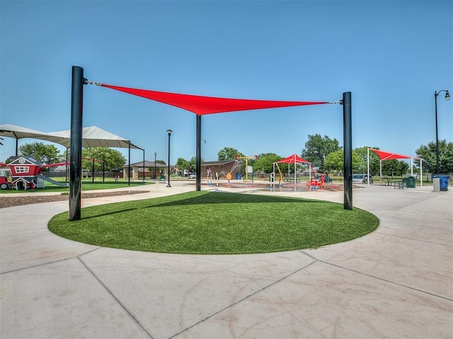 1011 SW 22nd St, Moore, OK 73170 - community play area featuring a gazebo and a yard