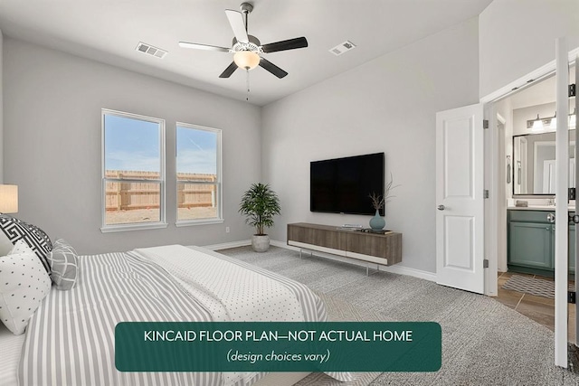 1416 SW 160th St, Moore, OK 73170 - bedroom with carpet flooring and ensuite bathroom