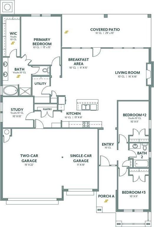 1416 SW 160th St, Moore, OK 73170 - view of home floor plan