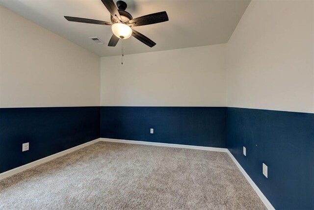 1632 NE 35th St, Moore, OK 73160 - carpeted empty room featuring ceiling fan and baseboards