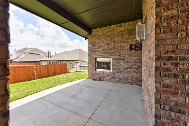 1632 NE 35th St, Moore, OK 73160 - view of patio / terrace with a wall mounted AC