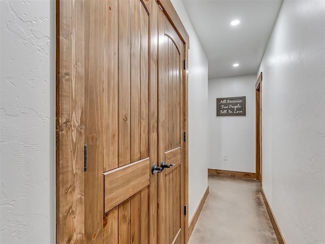 1036 County St Unit 2982, Blanchard, OK 73010 - corridor with concrete floors and recessed lighting