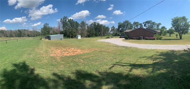 28153 County Street 2540Th, St, Fort Cobb, OK 73038 - view of grassy yard featuring a rural view and an outdoor structure