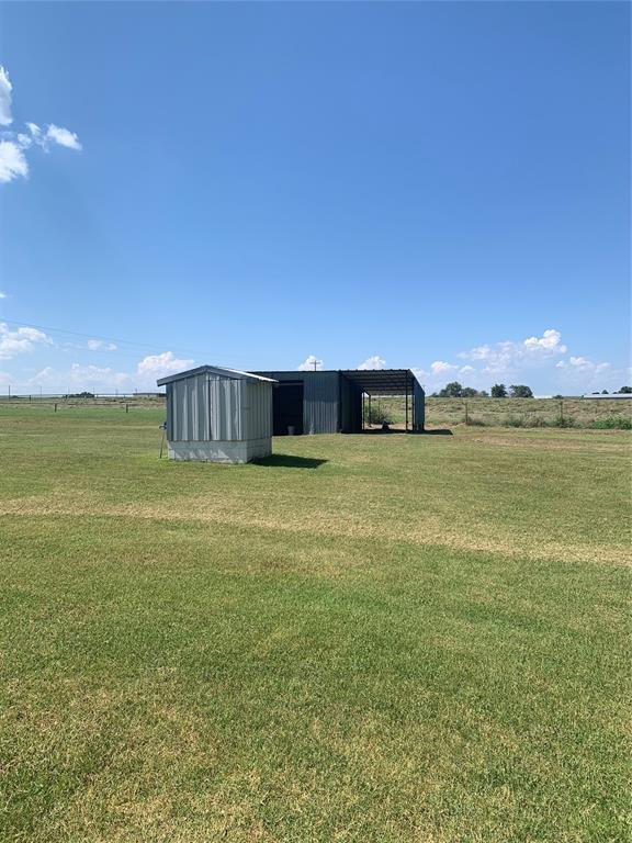 28153 County Street 2540Th, St, Fort Cobb, OK 73038 - view of green lawn with an outbuilding and an outdoor structure