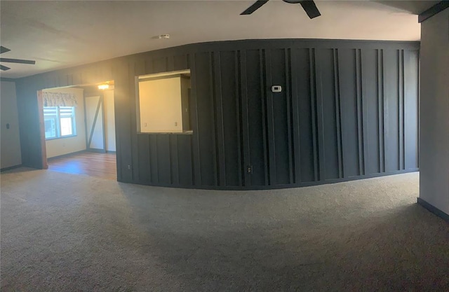 28153 County Street 2540Th, St, Fort Cobb, OK 73038 - unfurnished room with a ceiling fan and light colored carpet