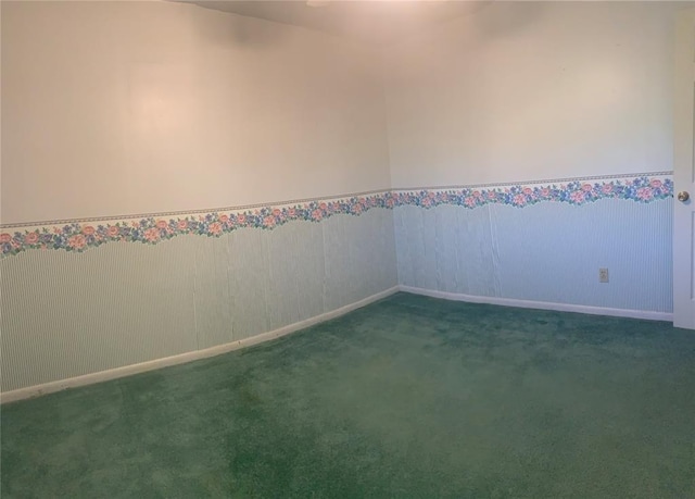 28153 County Street 2540Th, St, Fort Cobb, OK 73038 - carpeted empty room with baseboards and wainscoting