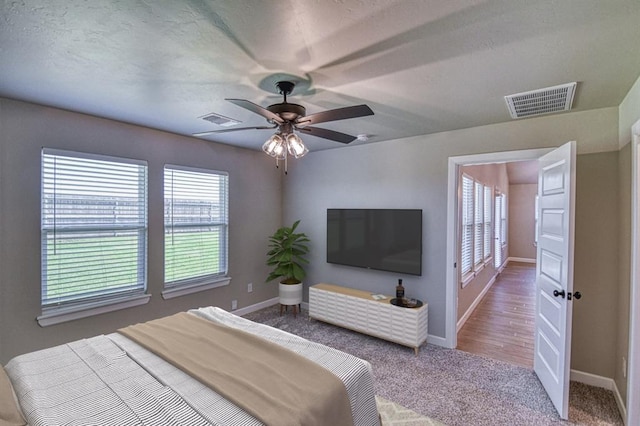 6413 SE 84th St, Oklahoma City, OK 73135 - bedroom with carpet flooring and ceiling fan