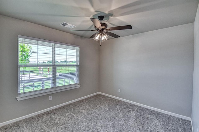 6413 SE 84th St, Oklahoma City, OK 73135 - empty room with a ceiling fan and carpet floors