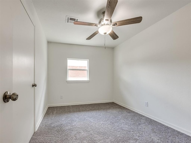 3044 S Madole Blvd, Oklahoma City, OK 73159 - carpeted spare room featuring a ceiling fan and baseboards