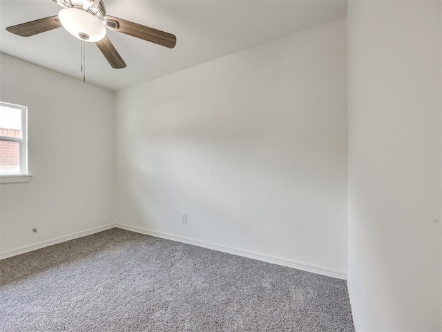 3044 S Madole Blvd, Oklahoma City, OK 73159 - empty room featuring carpet flooring and a ceiling fan